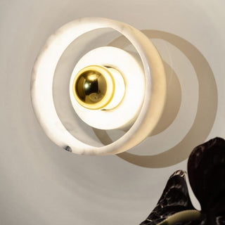 Soul White Marble Brass Wall Light