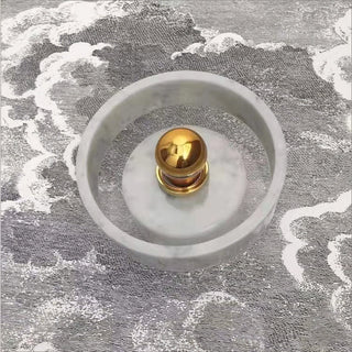 Soul White Marble Brass Wall Light
