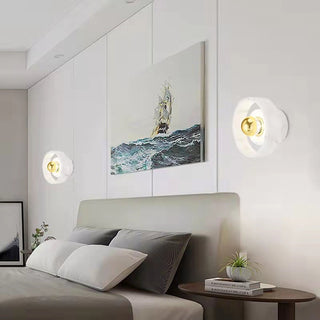 Soul White Marble Brass Wall Light