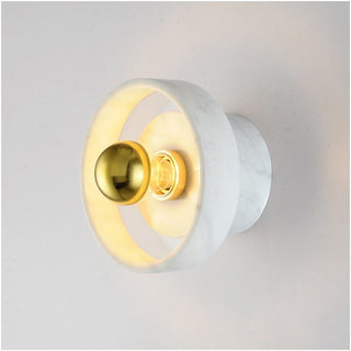 Soul White Marble Brass Wall Light