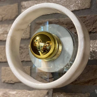 Soul White Marble Brass Wall Light