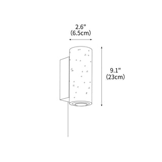 Stone Wood Contemporary Travertine Plug-in Wall Light