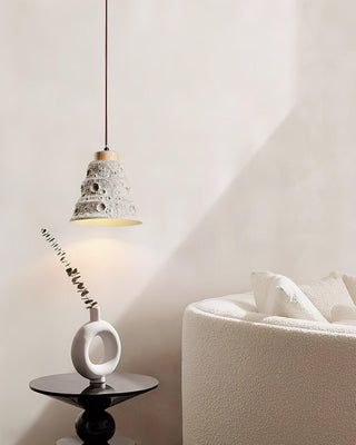 Stone Wabi-Sabi Cement Bell Pendant Light