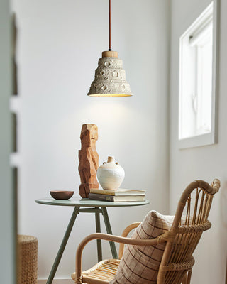 Stone Wabi-Sabi Cement Bell Pendant Light