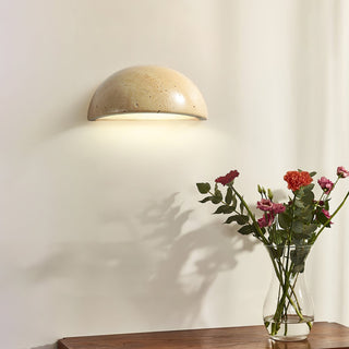 Stone Dusk Scandinavian Travertine Wall Light