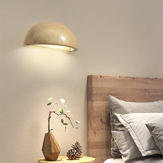 Stone Dusk Scandinavian Travertine Wall Light