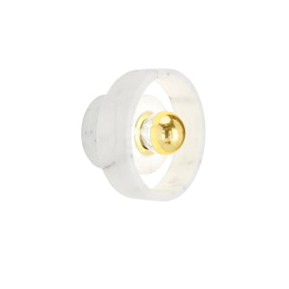 Soul White Marble Brass Wall Light