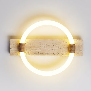 Stonek Minimalist Travertine Ceiling Light