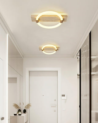 Stonek Minimalist Travertine Ceiling Light