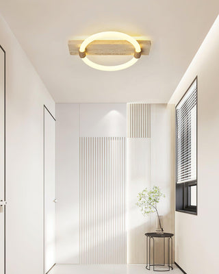 Stonek Minimalist Travertine Ceiling Light