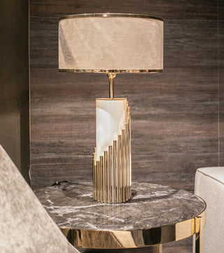 Elara Contemporary Fabric Table Lamp