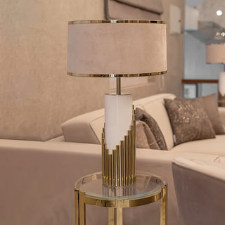 Elara Contemporary Fabric Table Lamp
