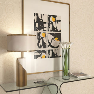 Elara Contemporary Fabric Table Lamp