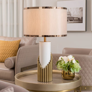 Elara Contemporary Fabric Table Lamp