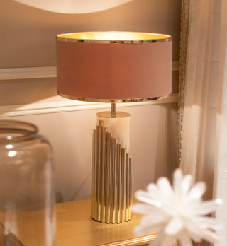Elara Contemporary Fabric Table Lamp