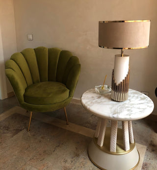 Elara Contemporary Fabric Table Lamp