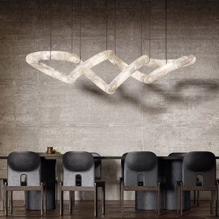 Utalyra Curved Alabaster Pendant Light - Blowlighting