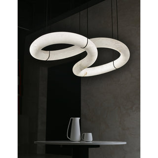 Utalyra Curved Alabaster Pendant Light - Blowlighting
