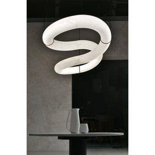 Utalyra Curved Alabaster Pendant Light - Blowlighting