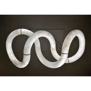 Utalyra Curved Alabaster Pendant Light - Blowlighting
