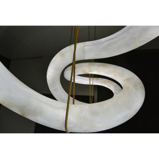 Utalyra Curved Alabaster Pendant Light - Blowlighting