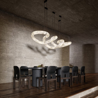 Utalyra Curved Alabaster Pendant Light - Blowlighting