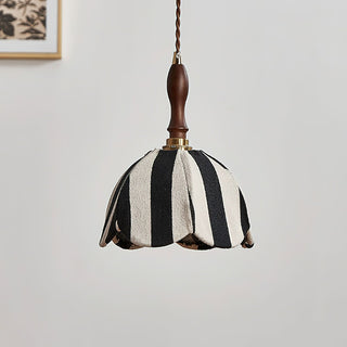 Stripe Tulip Art Deco Cloth Pendant Light
