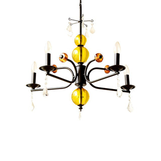 Sunburst Farmhouse Iron Chandelier