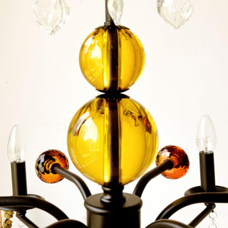 Sunburst Farmhouse Iron Chandelier
