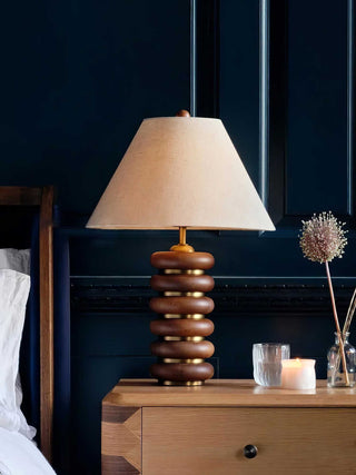 Surya Modern Wood Table Lamp