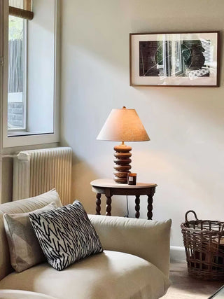 Surya Modern Wood Table Lamp