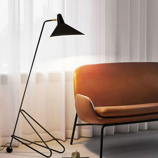 Svelte Noir Sculptural Metal Floor Light