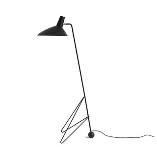 Svelte Noir Sculptural Metal Floor Light