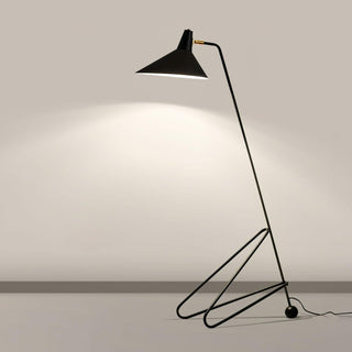 Svelte Noir Sculptural Metal Floor Light