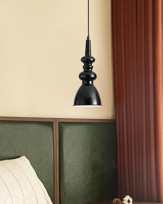 Svelte Noir Sculptural Iron Pendant Light