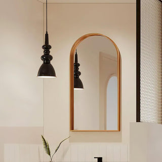 Svelte Noir Sculptural Iron Pendant Light