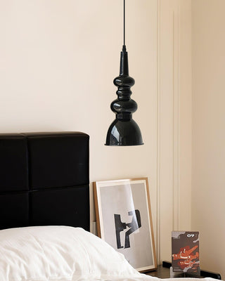 Svelte Noir Sculptural Iron Pendant Light