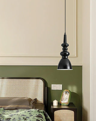 Svelte Noir Sculptural Iron Pendant Light