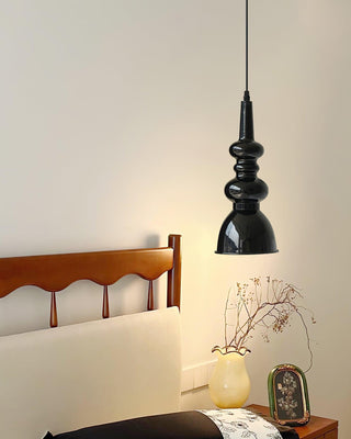 Svelte Noir Sculptural Iron Pendant Light