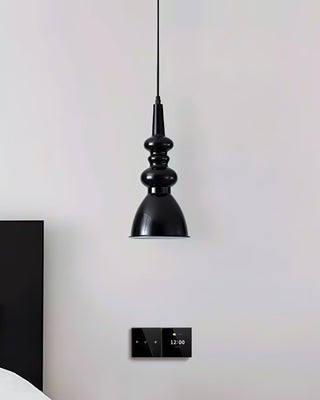 Svelte Noir Sculptural Iron Pendant Light