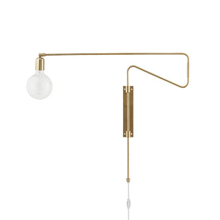 Swing Sculptural Brass Wall Light