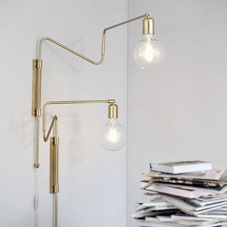 Swing Sculptural Brass Wall Light