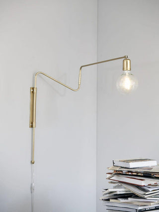 Swing Sculptural Brass Wall Light