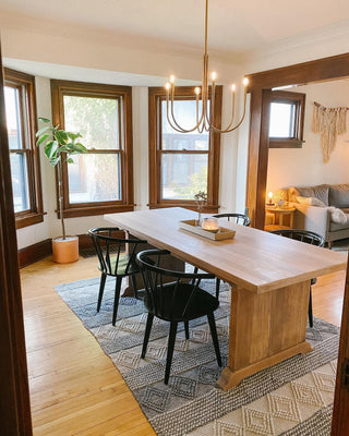 Swoop Arm Mid-Century Modern Metal Chandelier