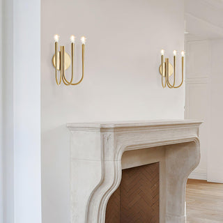 Swoop Contemporary Metal Arm Wall Light