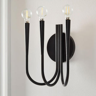 Swoop Contemporary Metal Arm Wall Light