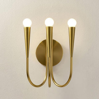 Swoop Contemporary Metal Arm Wall Light