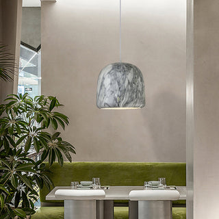 Rustic Whitewashed Ceramic Pendant Light