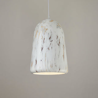 Rustic Whitewashed Ceramic Pendant Light