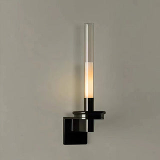 Sylvestrina Modern Black Glass Wall Sconce